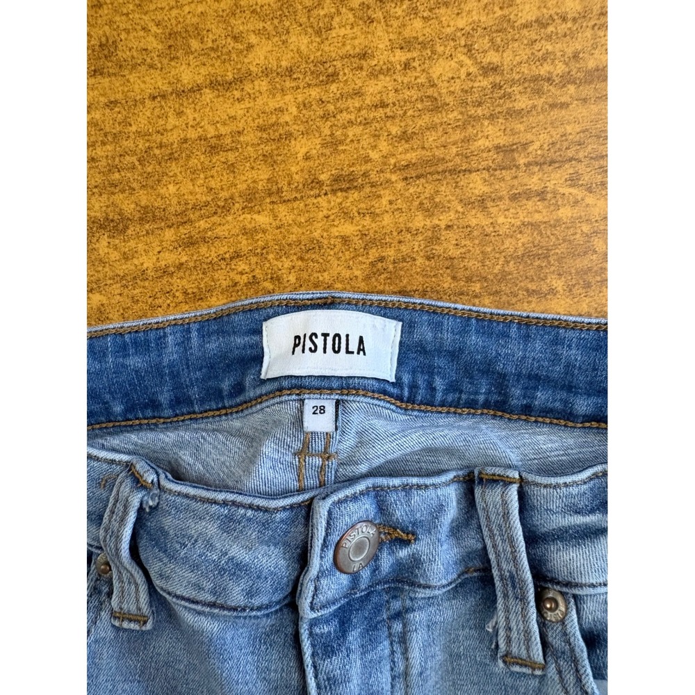 Pistola Women Light Wash‎ Skinny Jeans Raw Hem Size 28 - Picture 4 of 7